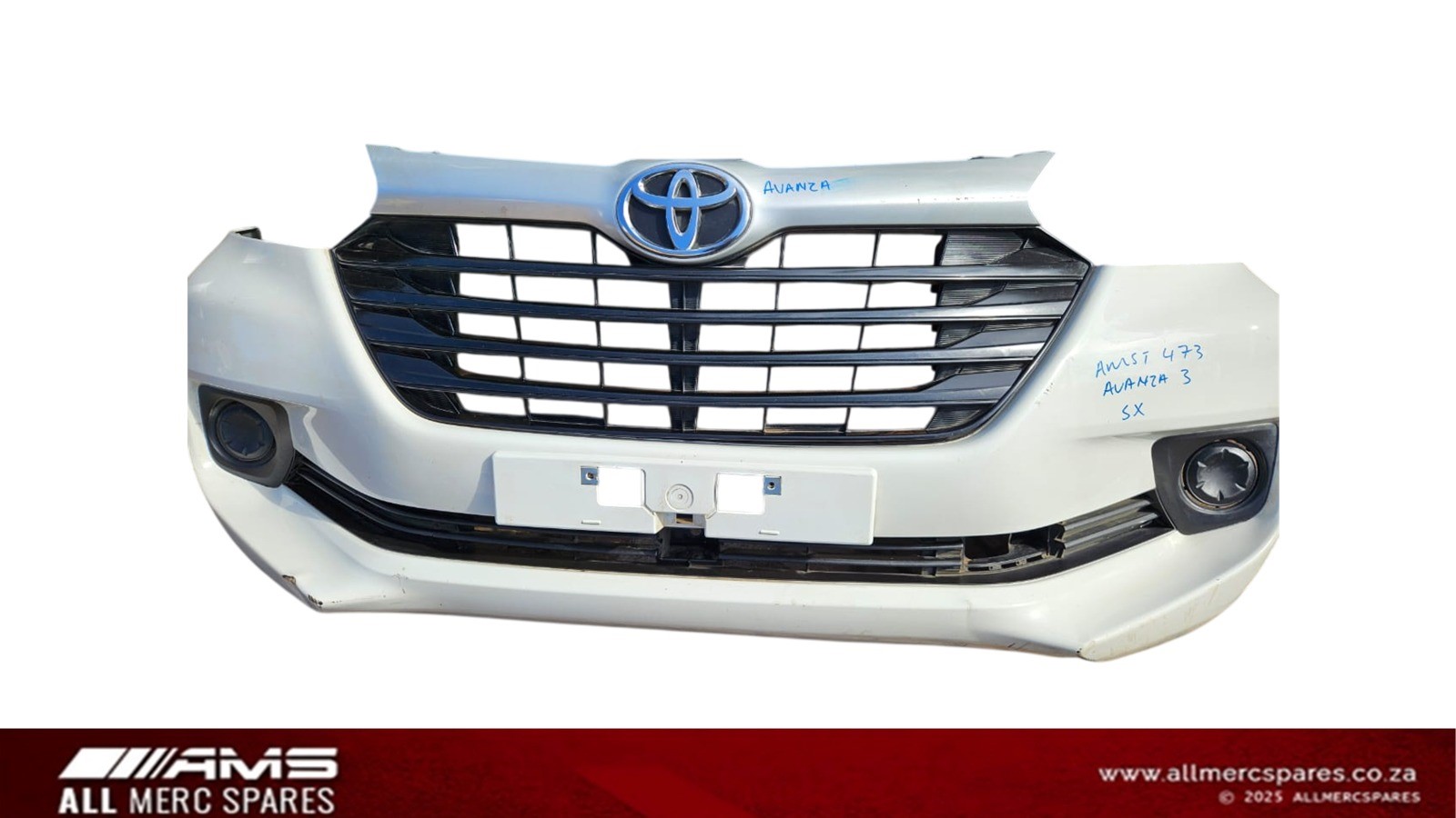 Toyota Avanza SX front & rear bumper set 2021 – All Merc Spares Pretoria West